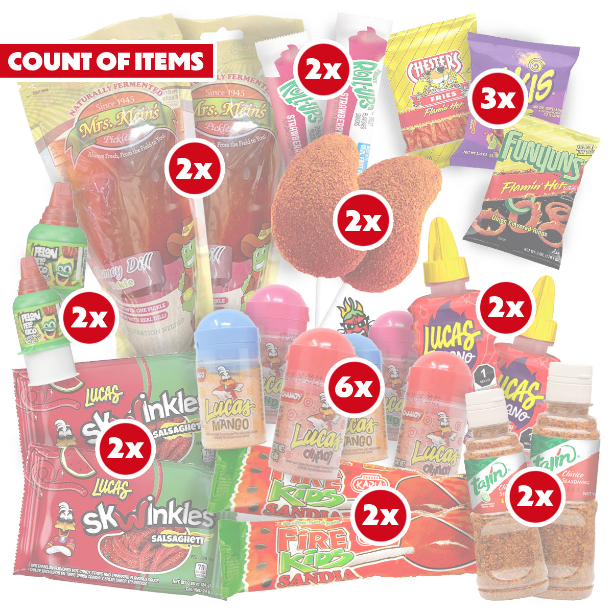 Chili Treats Spicy Pickle Kit Bundle with Over 30 Items